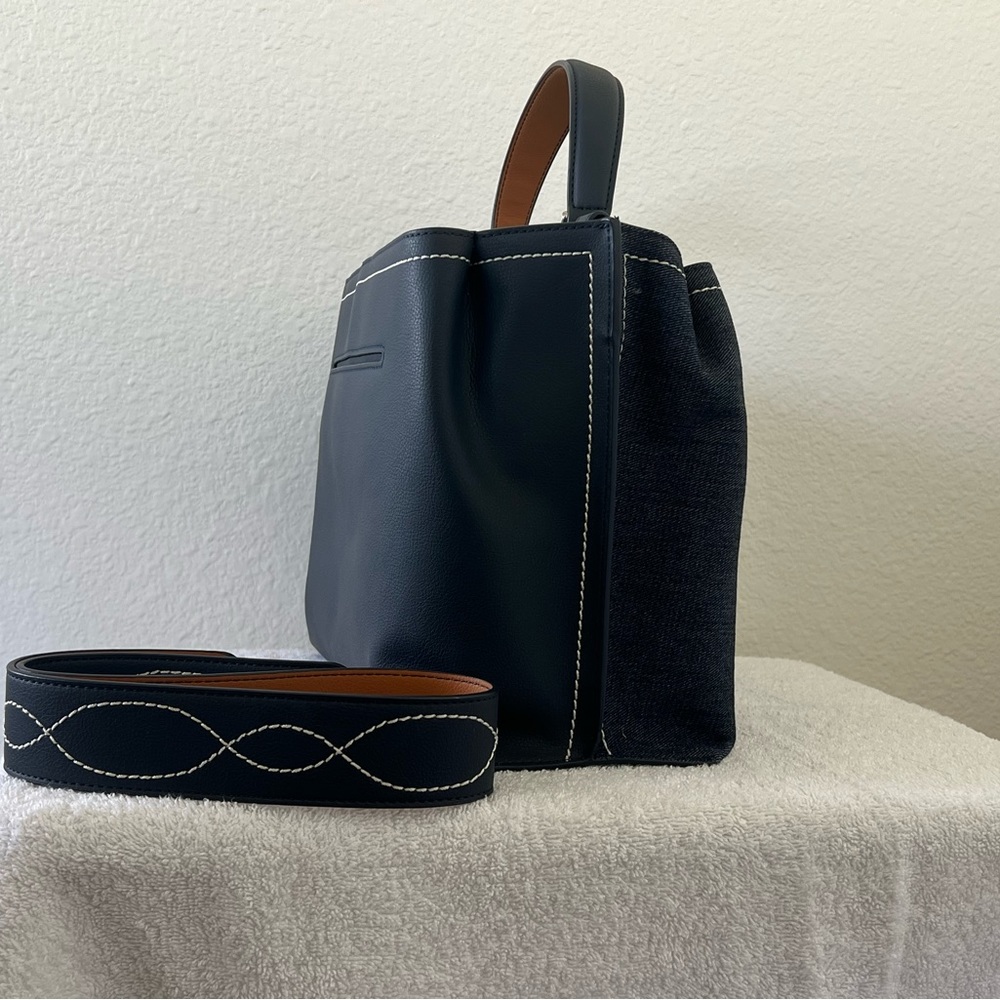 Samantha Thavasa Jean and leather large handbag/crossover bag
